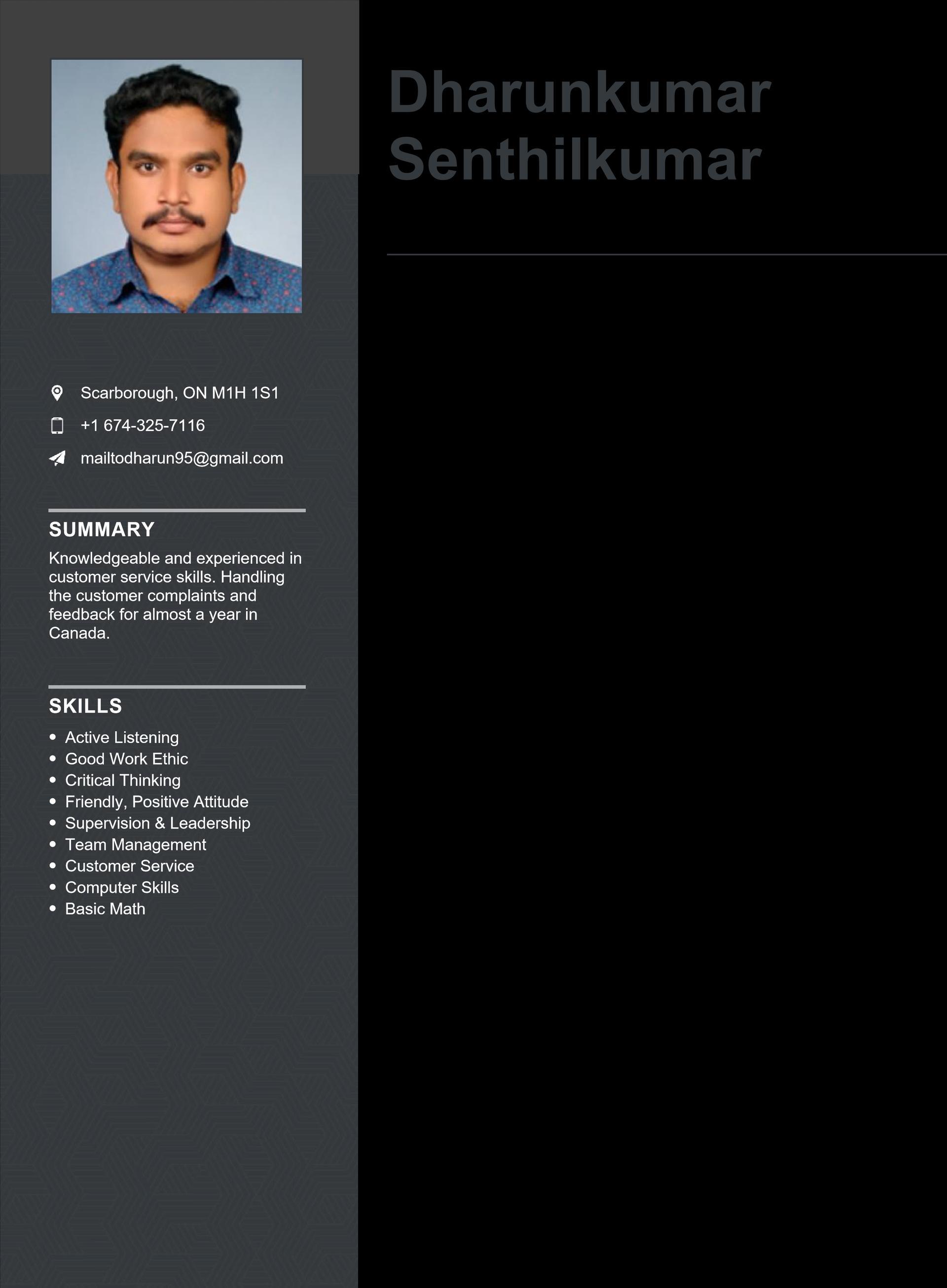 Dharunkumar Senthilkumar